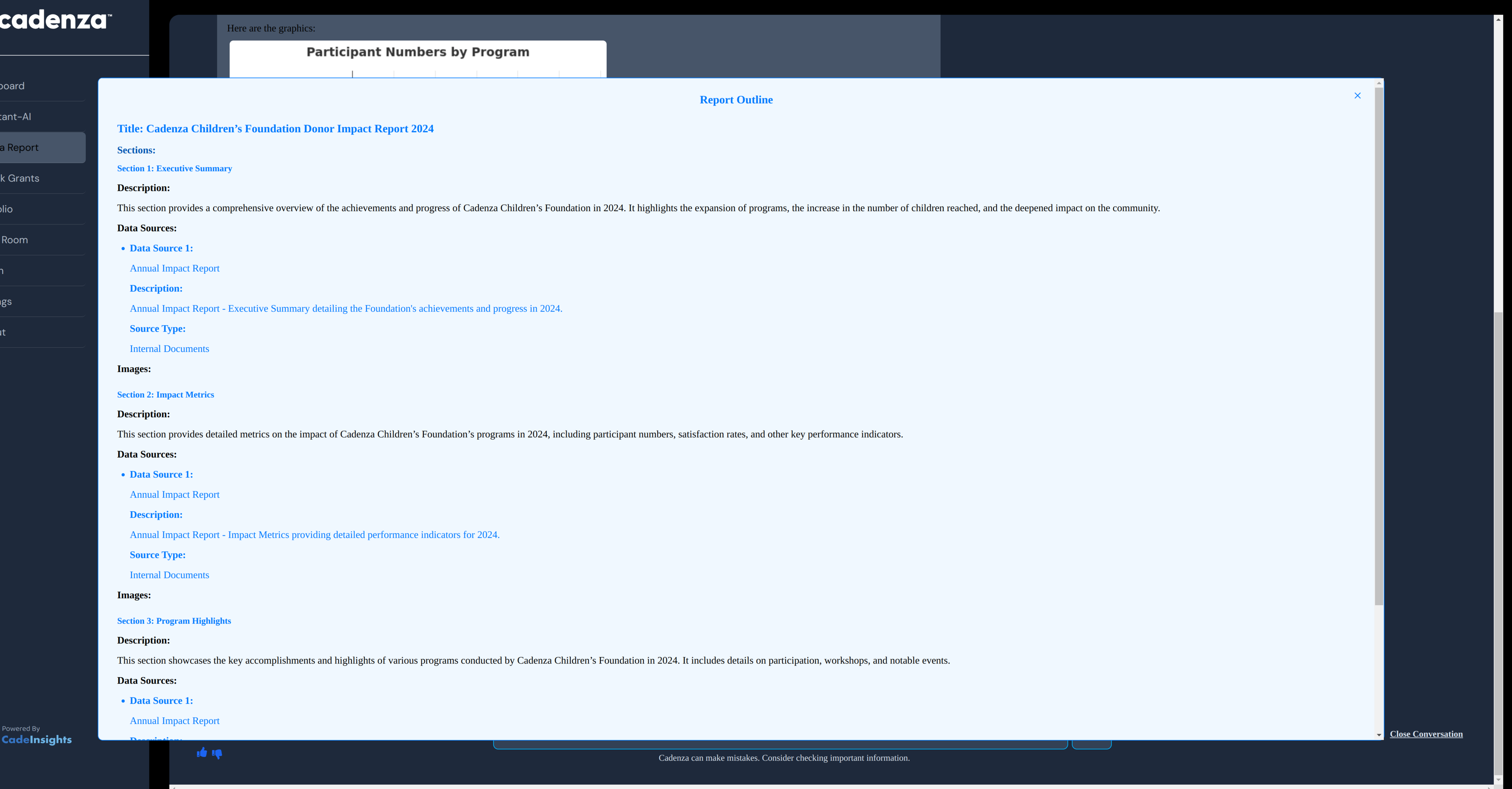 Interactive Report Builder - Real-time collaboration interface